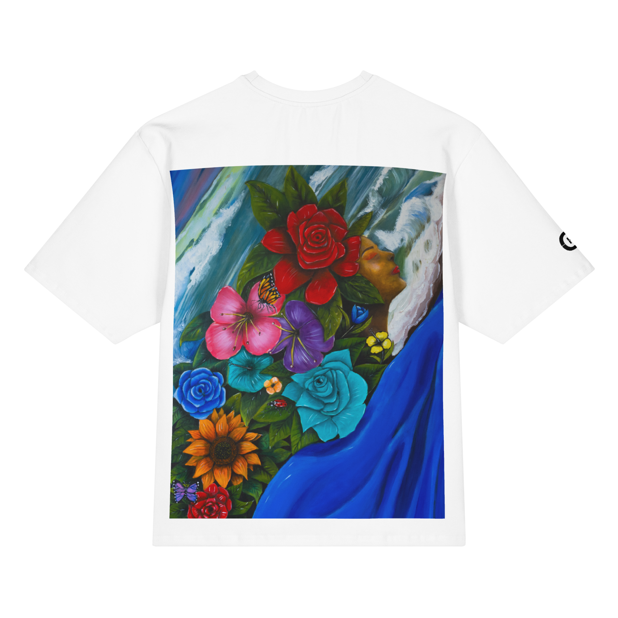 Stillness-Wearable Canvas oversized Tee - Image 3
